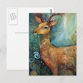 かわいい鹿 ポストカード (正面/裏面)