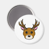 かわいい鹿 マグネット (正面/裏面)