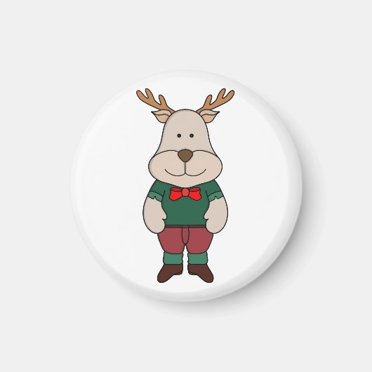 かわいい鹿 マグネット (正面)