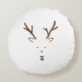 かわいい鹿 ラウンドクッション (正面)