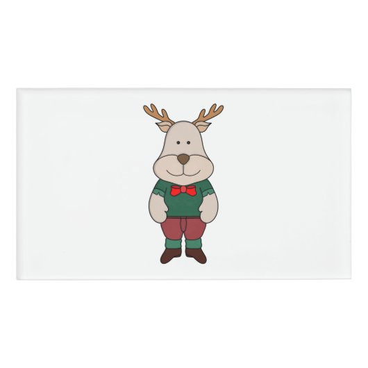 かわいい鹿 名札 (正面)