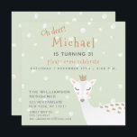 かわいい鹿 | Sage Green Kids Winter誕生日 招待状<br><div class="desc">NewParkLane – キッズ冬の誕生日招待状、かわいい鹿と雪の上に、セージの緑の背景。デザインの場合パーソナライズされたは、簡単にユーザー名と個人情報を追加して、文字テンプレートを使用する。すべての文字スタイル、色、およびサイズは、ニーズに合わせて変更できる。このコレクションをチェックして、紙のナプキンやプレートなど、一致するアイテムをチェックする。具体的な個人的なデザインの願い？感じお連絡楽に！</div>