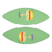 かわいい麺スネークアニメイラストレーションユーモア アメリカンフットボール (パネル)