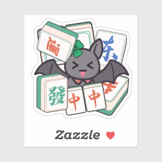 かわいい麻雀バットゲーマー シール (シート)
