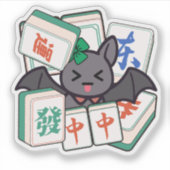 かわいい麻雀バットゲーマー シール (正面)