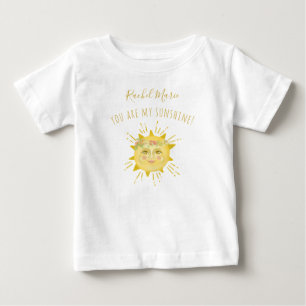 かわいい黄色あなたは私のサンシャインベビーシャワーギフト ベビーTシャツ