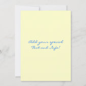 かわいい黄色いイースターの雛招待状 招待状 (裏面)