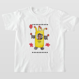 かわいい黄色いコウモリモンスター キッズ 誕生日Tシャツ Tシャツ