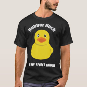かわいい黄色いゴム鴨の動物 Tシャツ