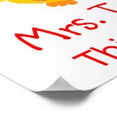 かわいい黄色いフクロウ教室 ポスター (角)