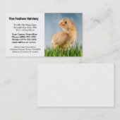 かわいい黄色いベビーの雛の写真 名刺 (正面/裏面)