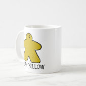 かわいい黄色いミプルスケッチボードゲームカップマグカップ コーヒーマグカップ (正面左)