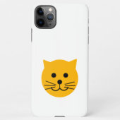 かわいい黄色い猫 iPhoneケース (裏面)