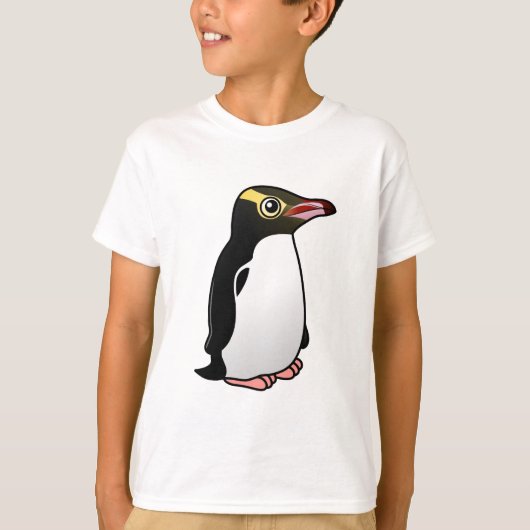 かわいい黄色い目のペンギン Tシャツ (正面)
