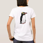 かわいい黄色い目のペンギン Tシャツ (裏面)