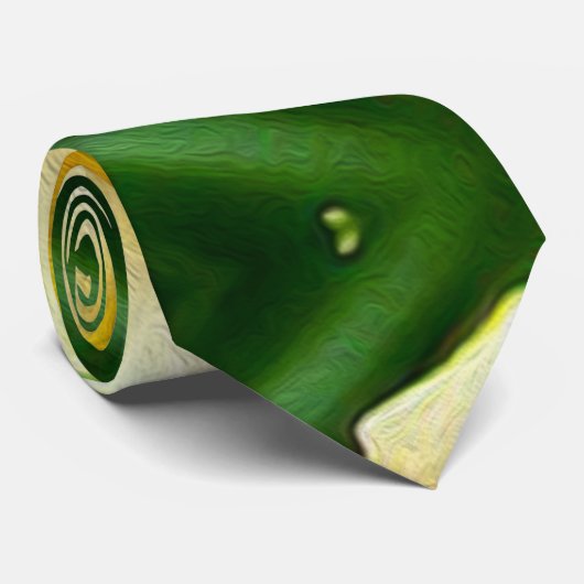 かわいい黄色い花柄 ネクタイ (ロール)