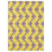 かわいい黄色い魚のパターン クリップボード (裏面)