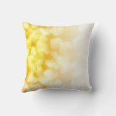 かわいい黄色および白いハート クッション (裏面)