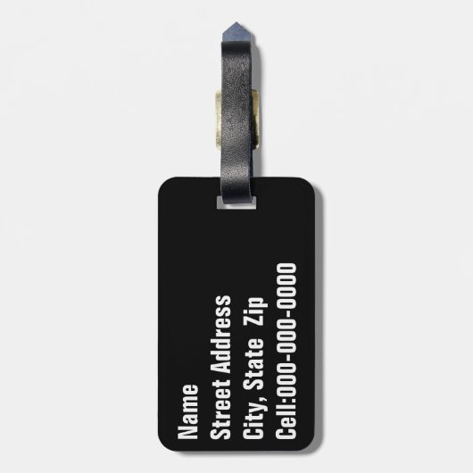 かわいい黄色と灰色のアヒルの写真カスタム ラゲッジタグ (裏面縦)