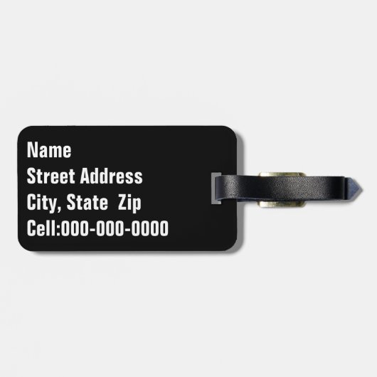 かわいい黄色と灰色のアヒルの写真カスタム ラゲッジタグ (裏面横)