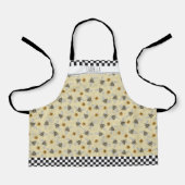 かわいい黄色と黒のミツバチの子どもガーデニング エプロン (正面)