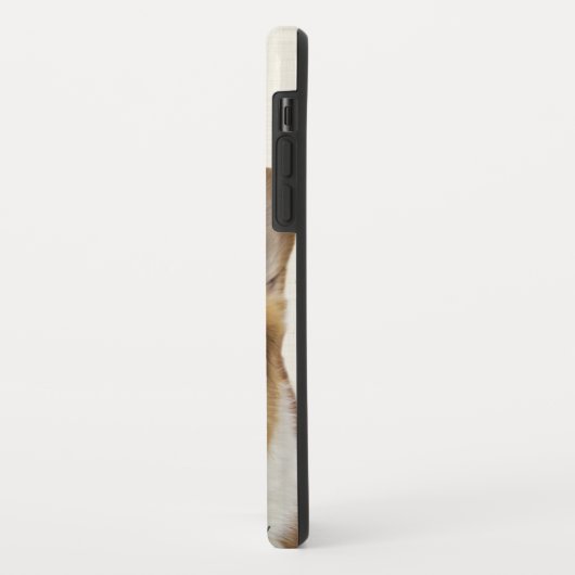 かわいい黄色ののぞきーとブーCorgi犬のモノグラム Case-Mate iPhoneケース (裏面/左)