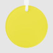かわいい黄色ののまわりにパーソナライズされた オーナメント (裏面)