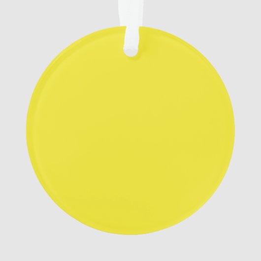 かわいい黄色ののまわりにパーソナライズされた オーナメント (裏面)