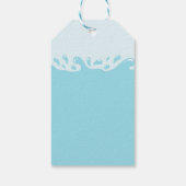 かわいい黄色のアクソロトル少年の誕生日パーティー ギフトタグ (裏面)