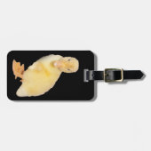 かわいい黄色のアヒルの子どもの旅のバディ写真 ラゲッジタグ (正面横)