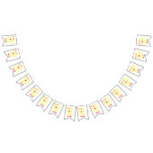 かわいい黄色のアヒル |イースター バンティングフラッグ (全)