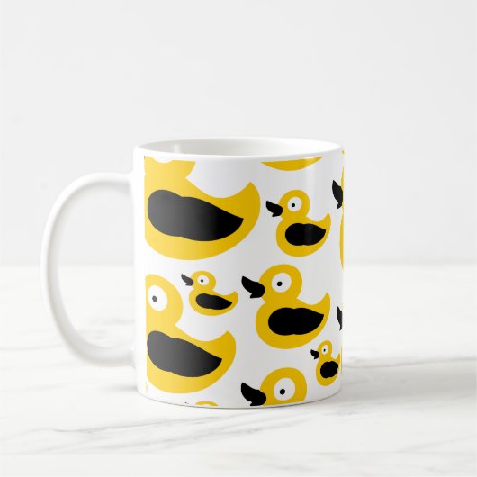 かわいい黄色のアヒル コーヒーマグカップ (左)