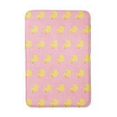かわいい黄色のアヒル バスマット (正面縦)