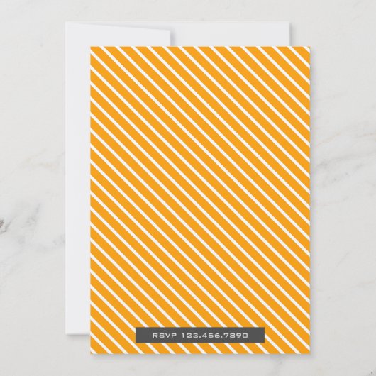 かわいい黄色のカタツムリの子供の誕生日パーティー招待状 招待状 (裏面)