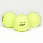 かわいい黄色のソフカスタムトボールスポーツロゴの子どもの名前 テニスボール (マルチ)