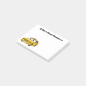 かわいい黄色のタクシーおもしろい漫画イラストレーション ポストイット (アングル)