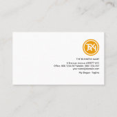 かわいい黄色のタクシー信号タクシー運転手 名刺 (裏面)