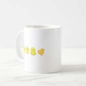 かわいい黄色のチキンコーヒーカップ コーヒーマグカップ (正面左)