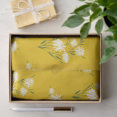 かわいい黄色のデイジーフローラの分離 薄葉紙 (ギフト)