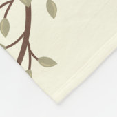 かわいい黄色のフローラリースベビーマイルストーン フリースブランケット (角)