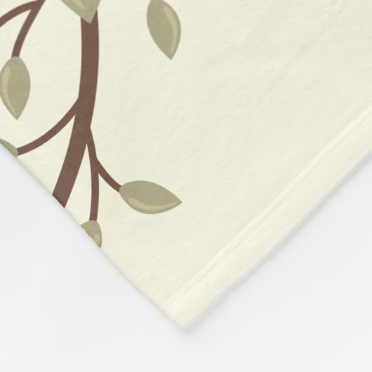 かわいい黄色のフローラリースベビーマイルストーン フリースブランケット (角)