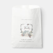 かわいい黄色のベビーヒッポ葉の任意の年齢誕生日 フェイバーバッグ