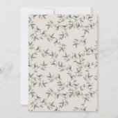 かわいい黄色のベビーヒッポ葉ベビーシャワー招待状 サンキューカード (裏面)