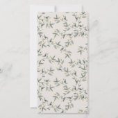 かわいい黄色のベビーヒッポ葉ベビーシャワー招待状 サンキューカード (裏面)