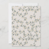 かわいい黄色のベビーヒッポ葉ベビーシャワー招待状 サンキューカード (裏面)