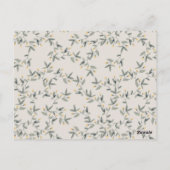 かわいい黄色のベビーヒッポ葉ベビーシャワー ポストカード (裏面)