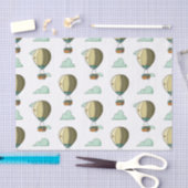 かわいい黄色のホットエアバルーンニュートラル赤ちゃんシャワー 薄葉紙 (クラフト)