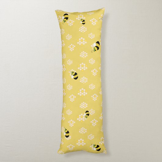 かわいい黄色のママへビー赤ちゃんシャワーギフト ボディピロー (裏面 (縦))