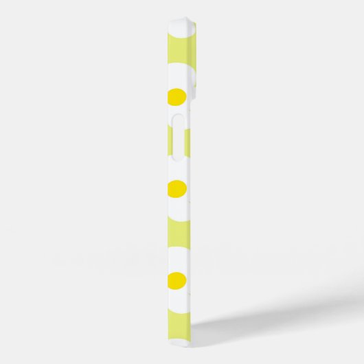 かわいい黄色のレトロデイジーオンガーリーフローラ Case-Mate iPhoneケース (裏面 / 右)