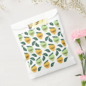 かわいい黄色のレモン漫画おもしろいイラストレーション フェイバーバッグ (封をした状態)